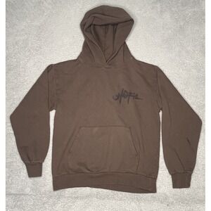 Travis‎ Scott Utopia A2 Hoodie Adult Large Sweatshirt Brown Pullover Concert Rap